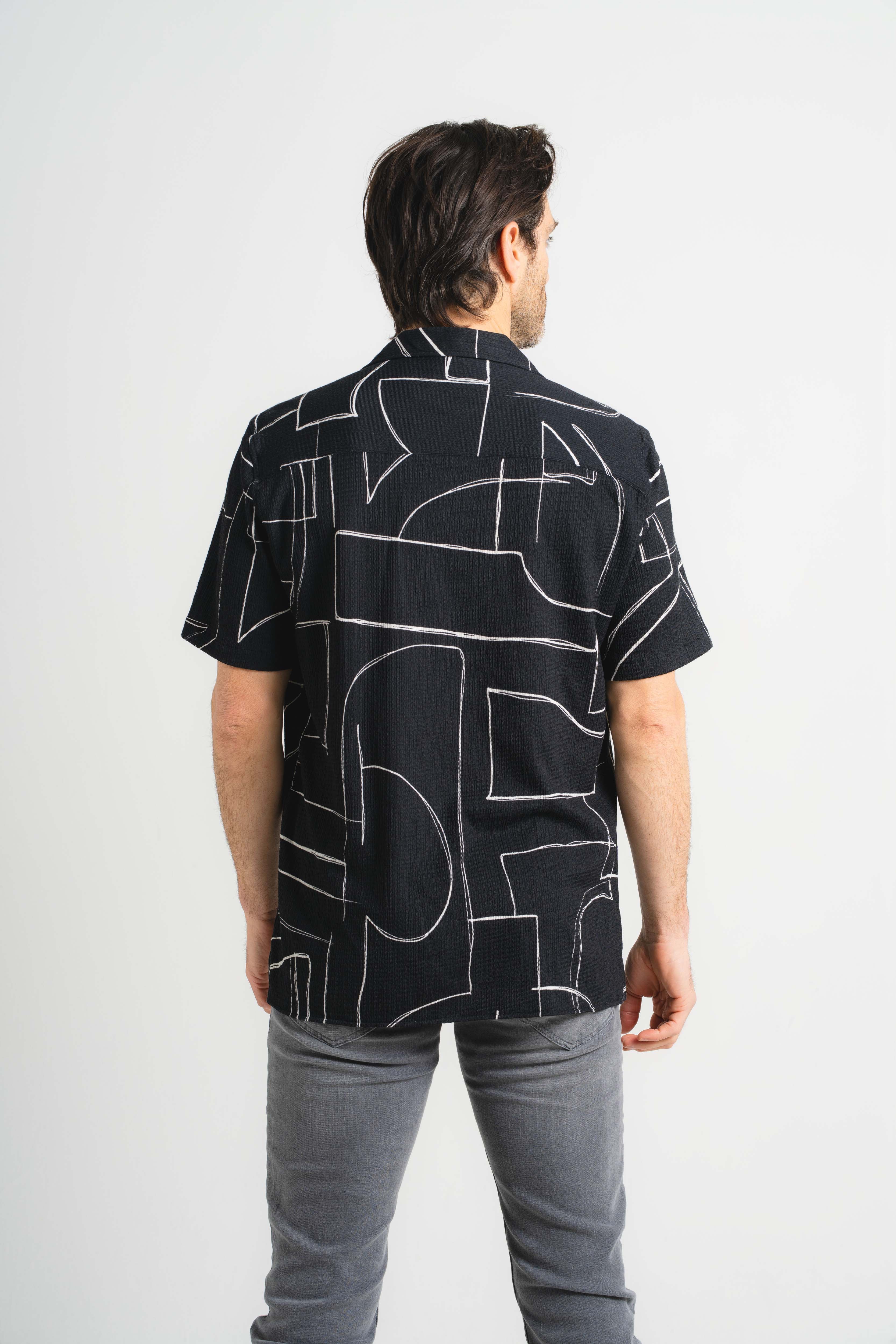 Abstract Shapes Short Sleeve Shirt