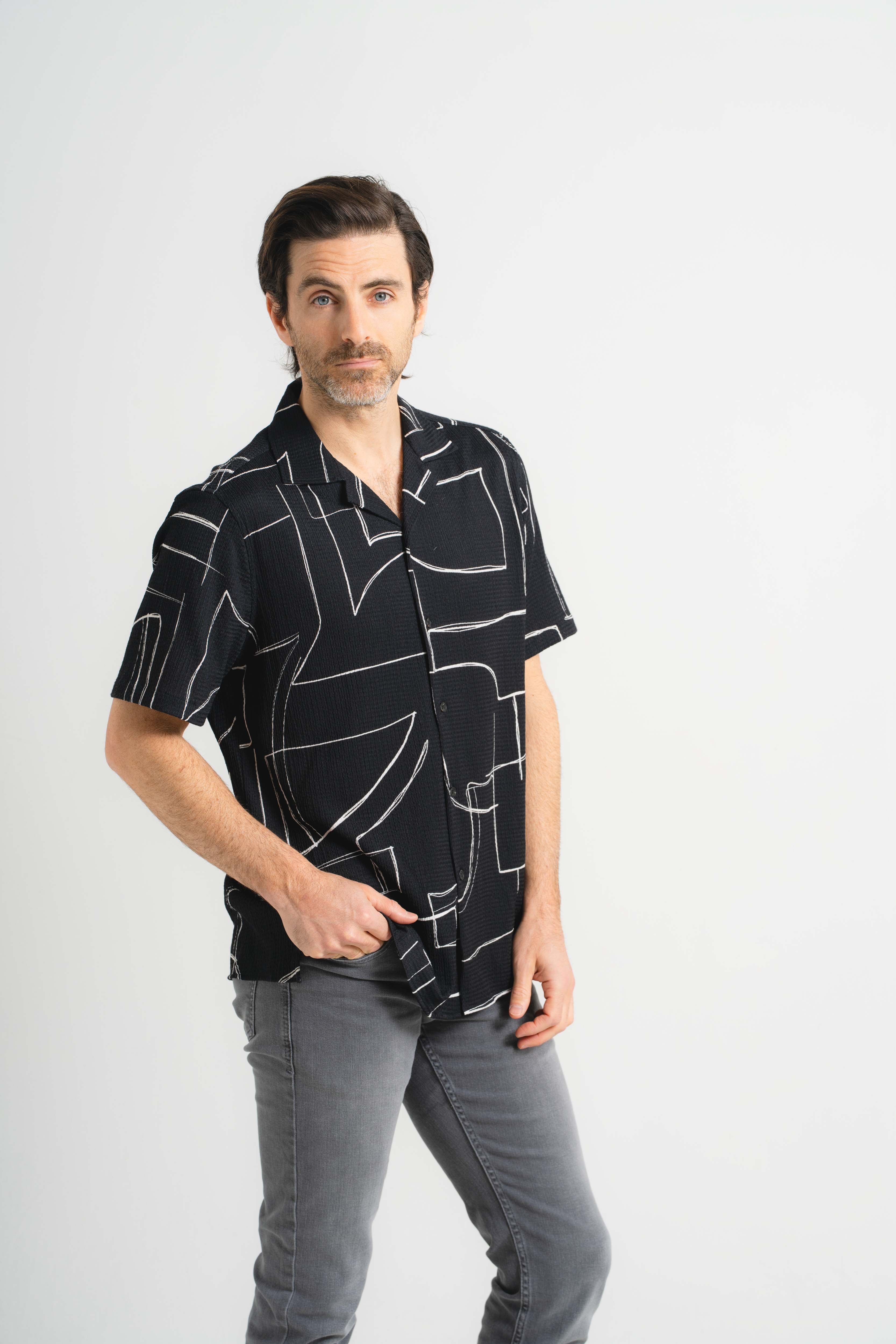 Abstract Shapes Short Sleeve Shirt