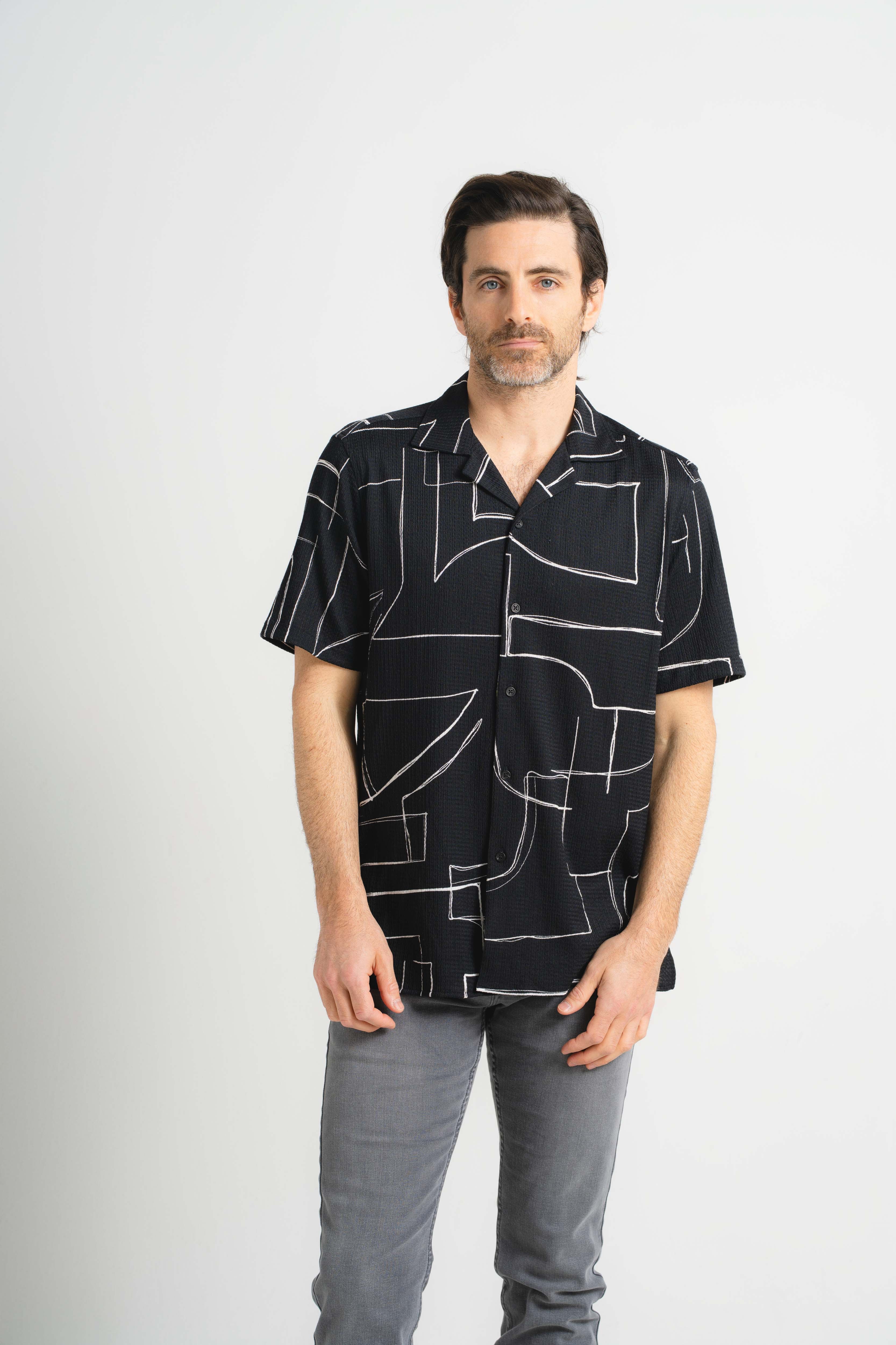 Abstract Shapes Short Sleeve Shirt