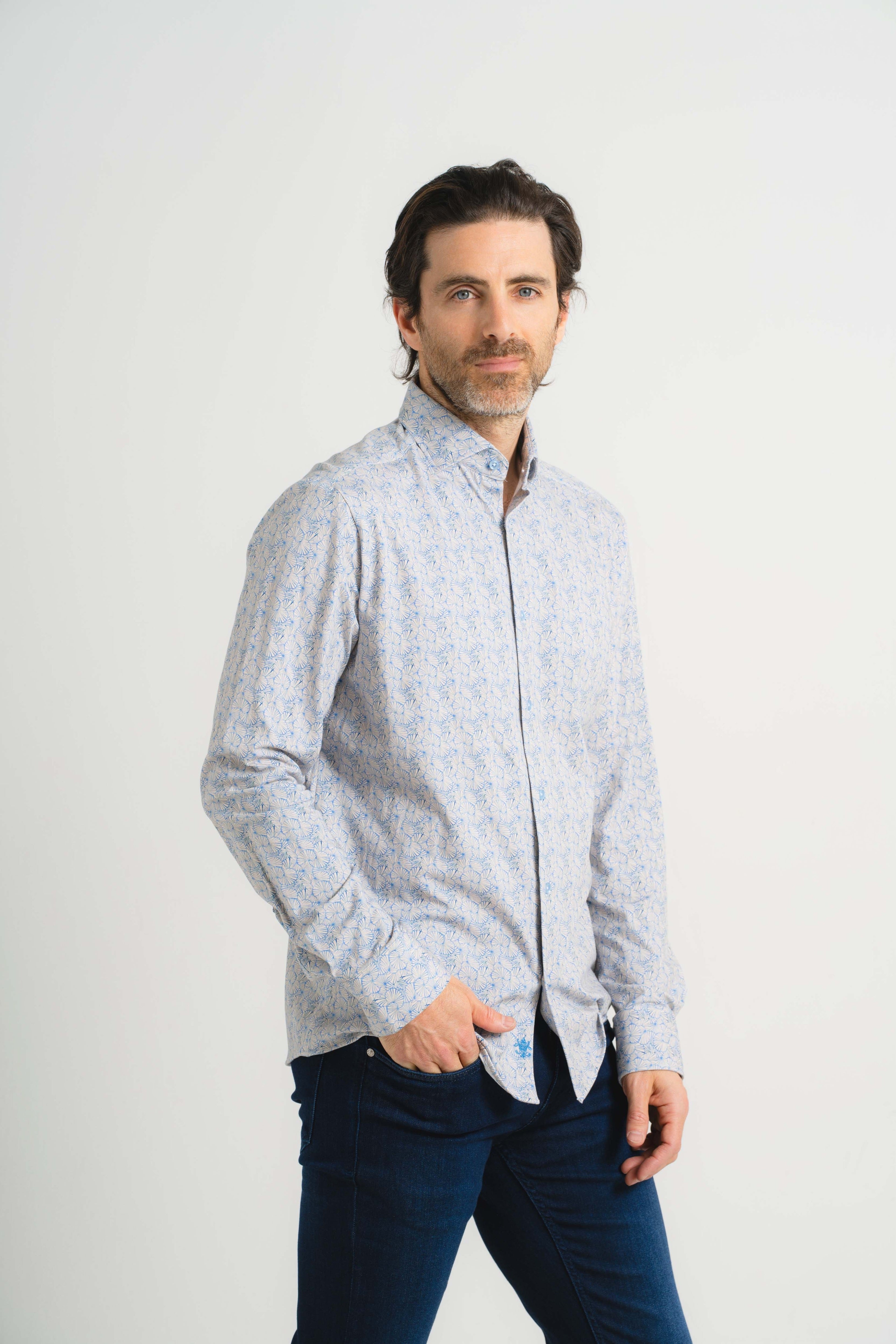 Geo Shell Print Shirt