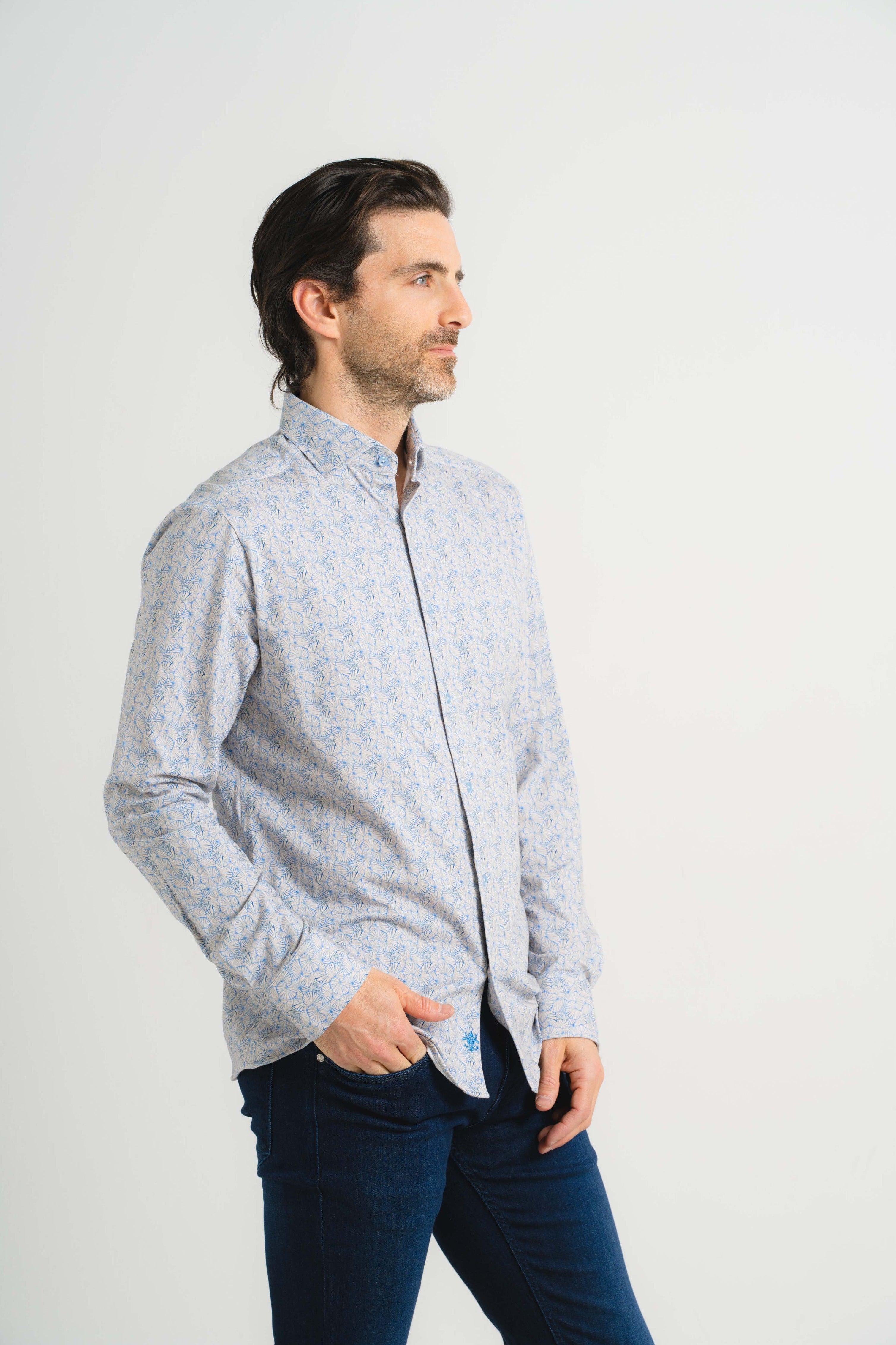 Geo Shell Print Shirt