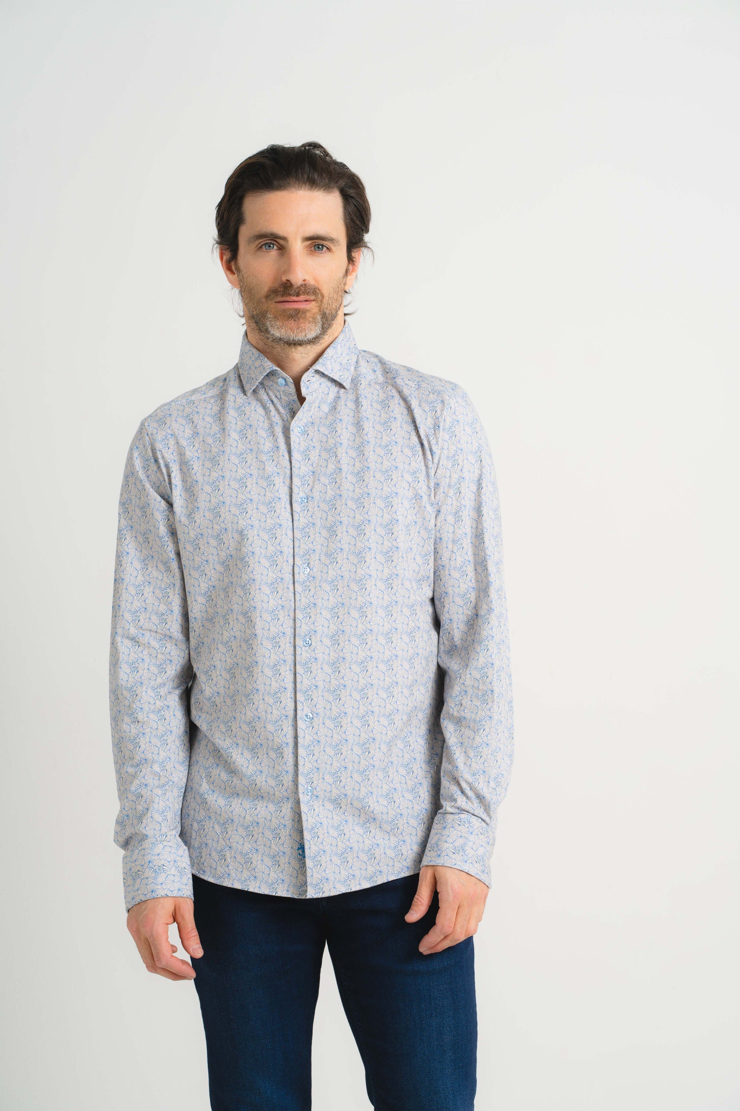 Geo Shell Print Shirt