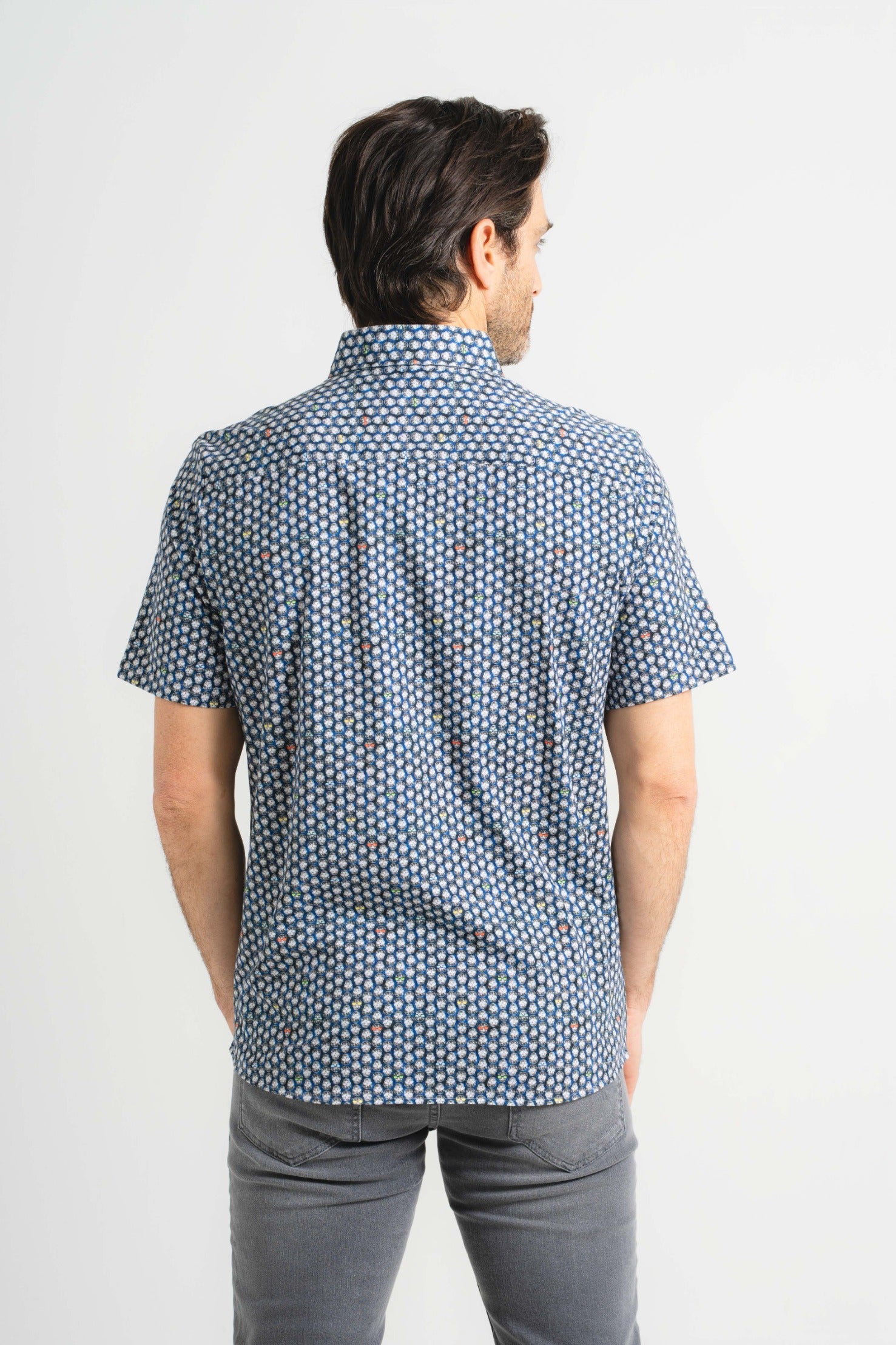 Skulls with Sunglasses Short Sleeve Shirt