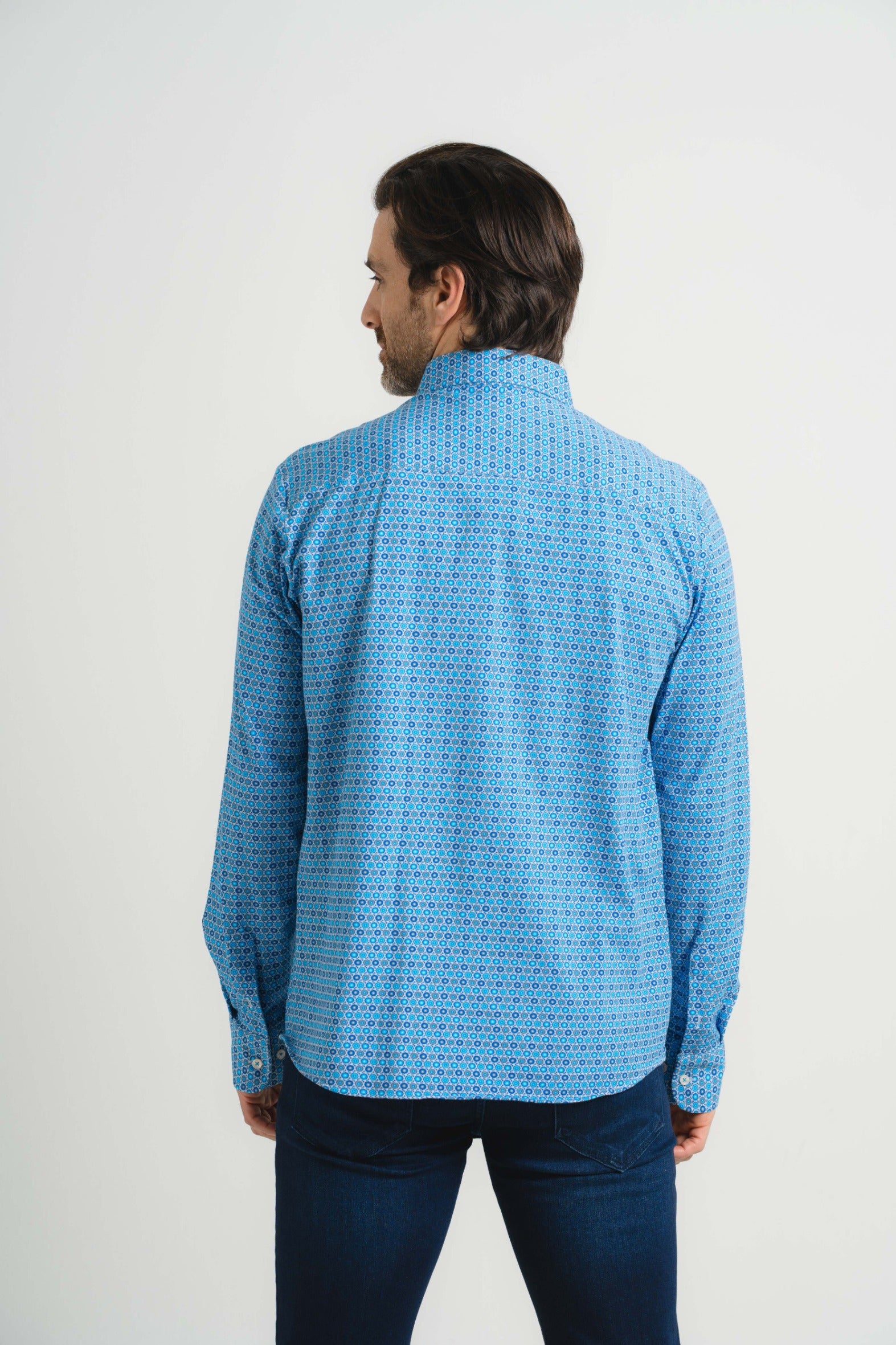 Geo Circle Print Shirt