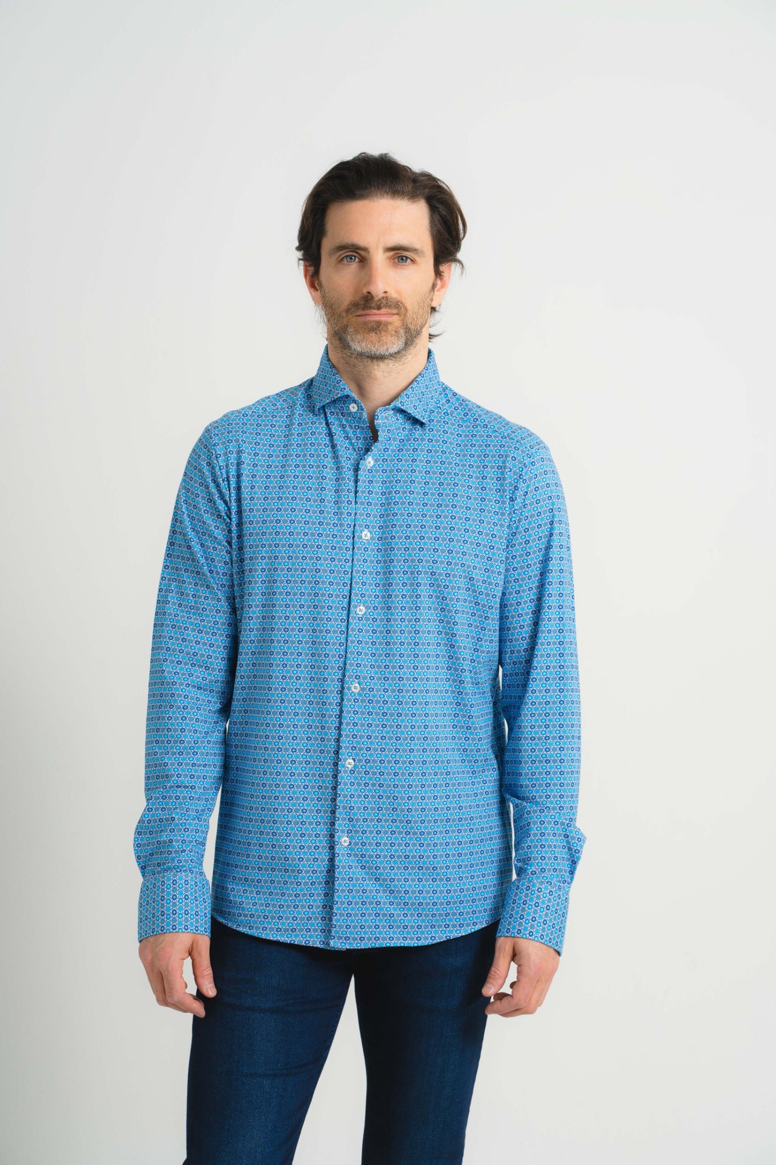 Geo Circle Print Shirt