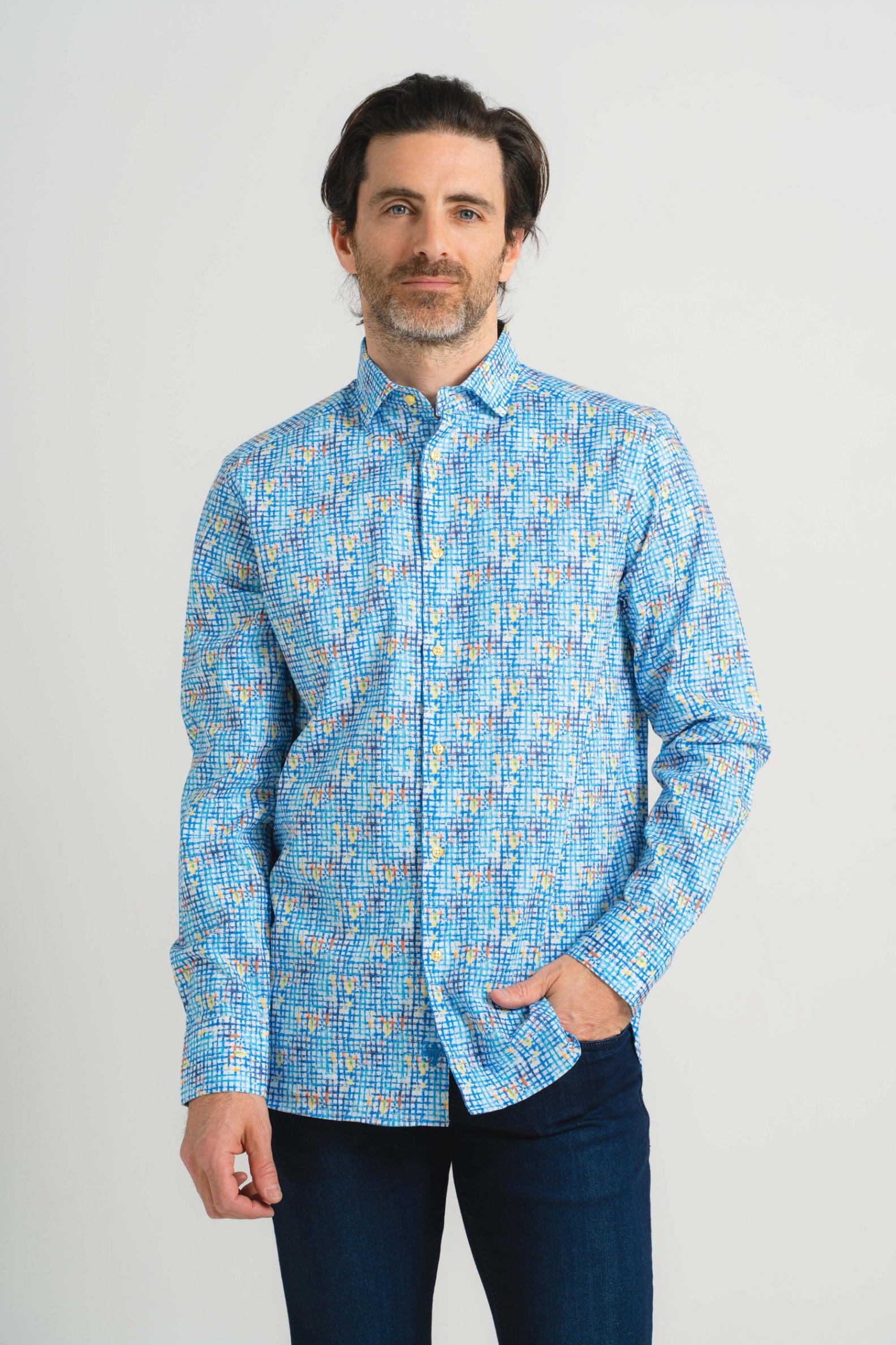 Splash of Color Print Shirt