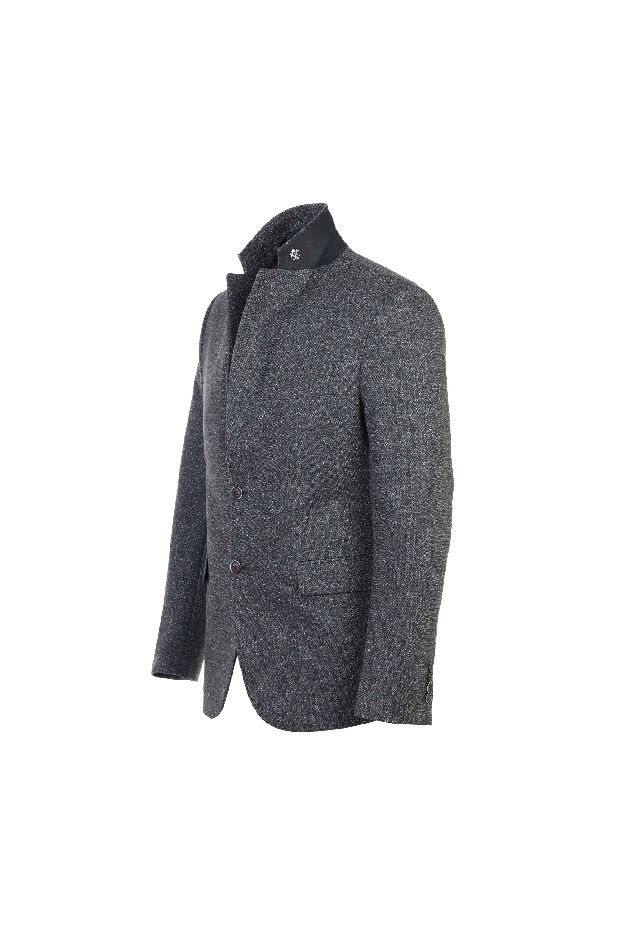 Double-Faced Birdseye Indigo Knit Sport Coat