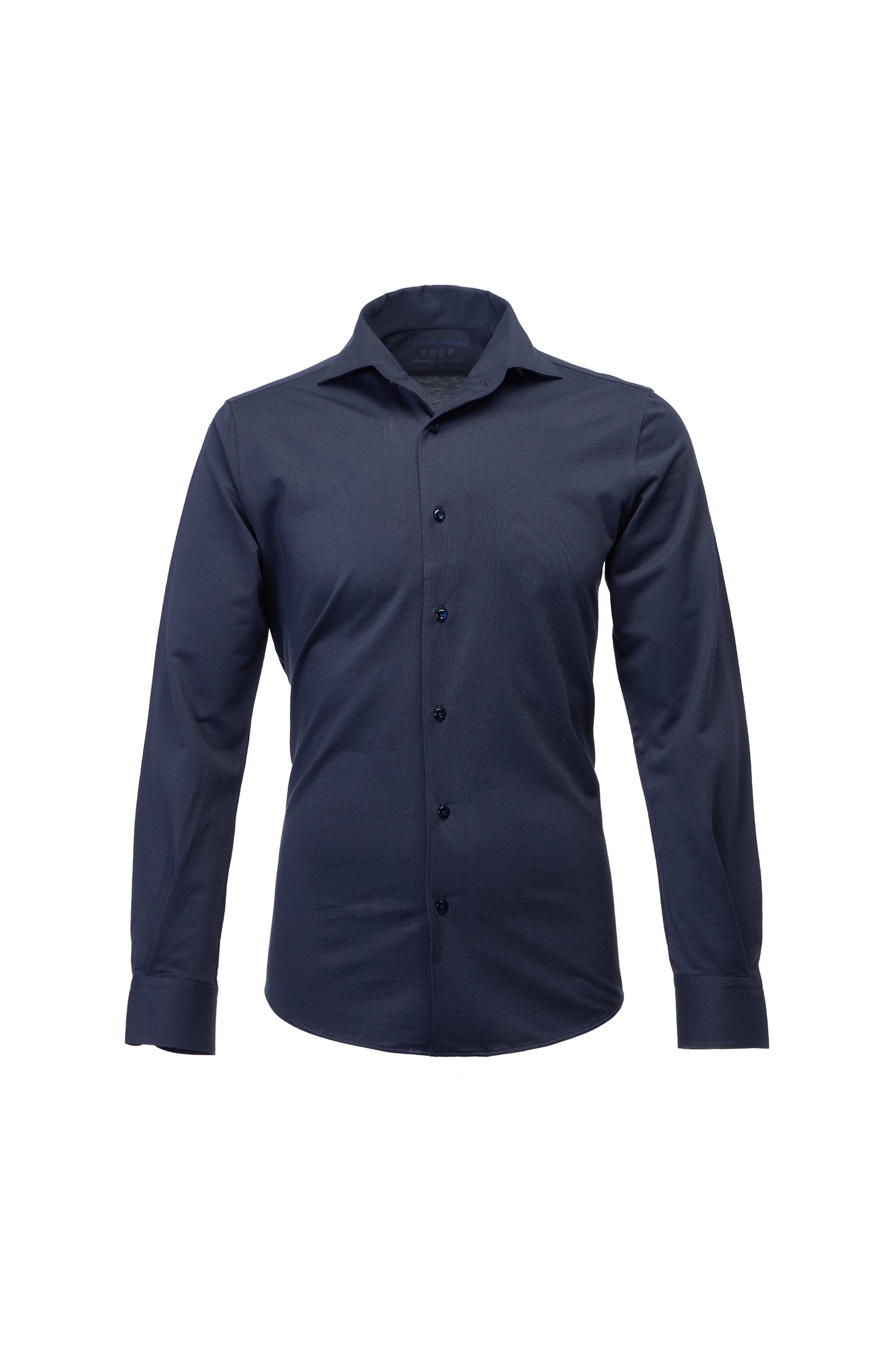 Navy One-Piece Collar Performance Stretch Shirt