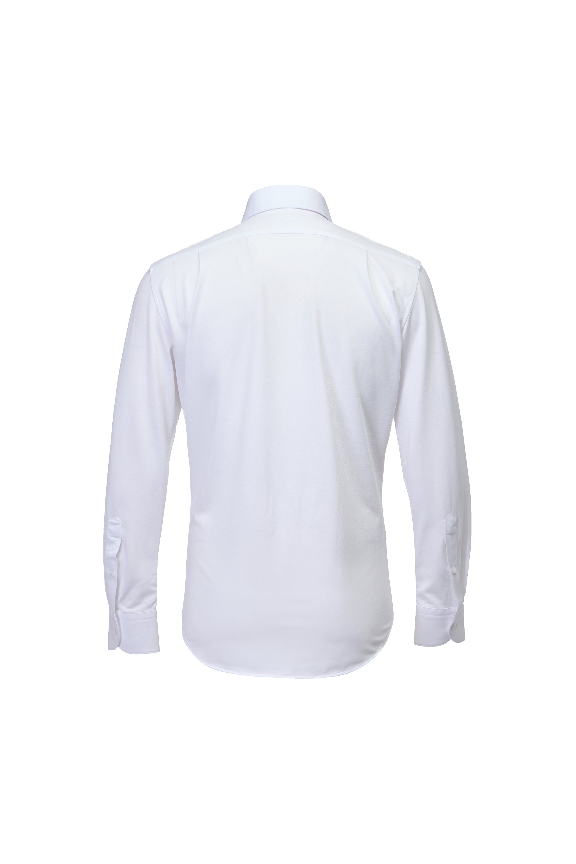 White One-Piece Collar Performance Stretch Shirt