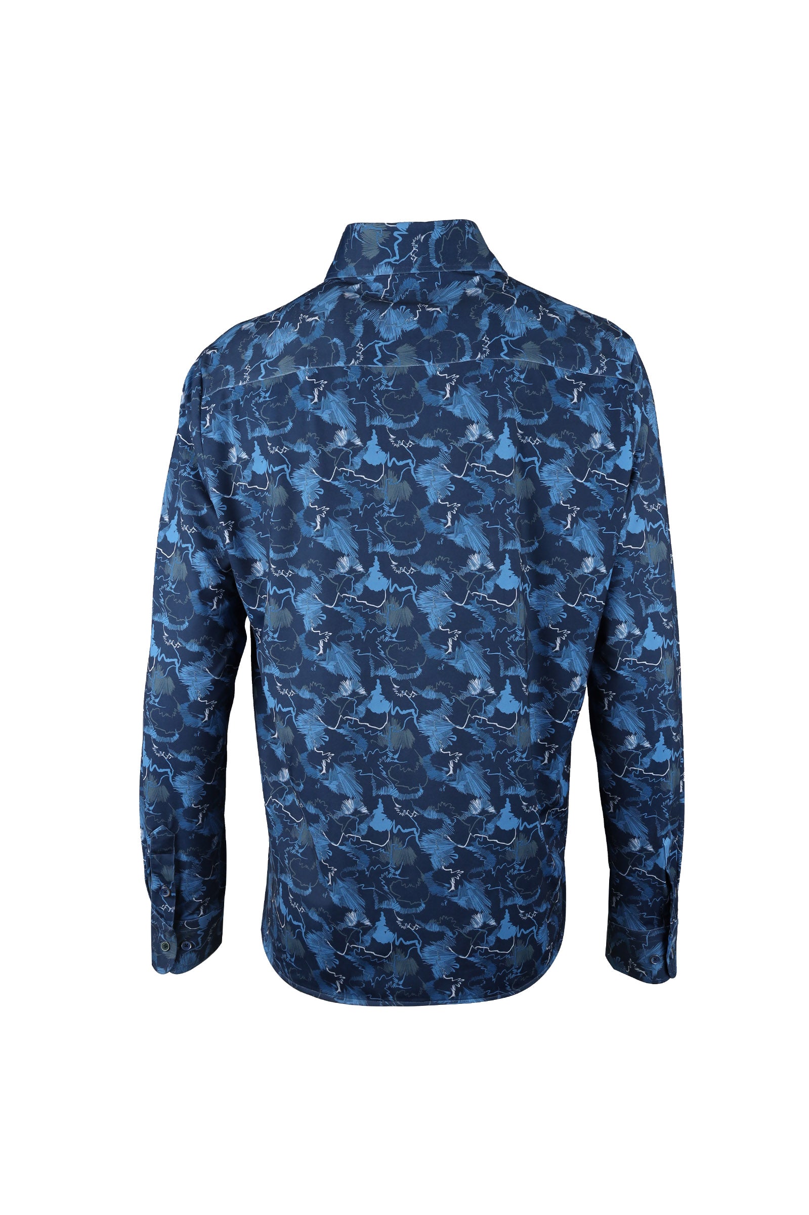 Ibiza Grid Navy Performance Shirt