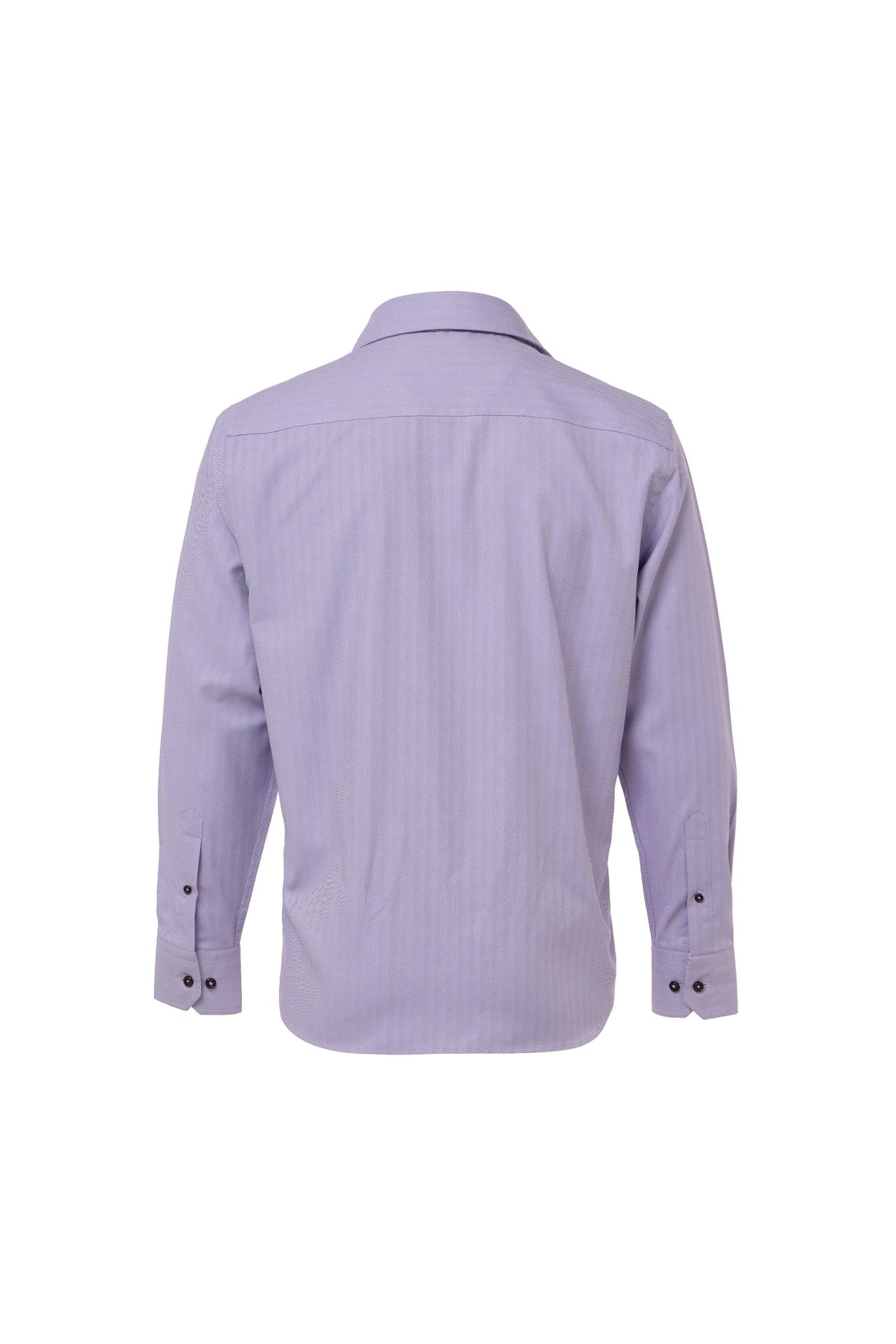 Purple Herringbone Dress Shirt Purple / M