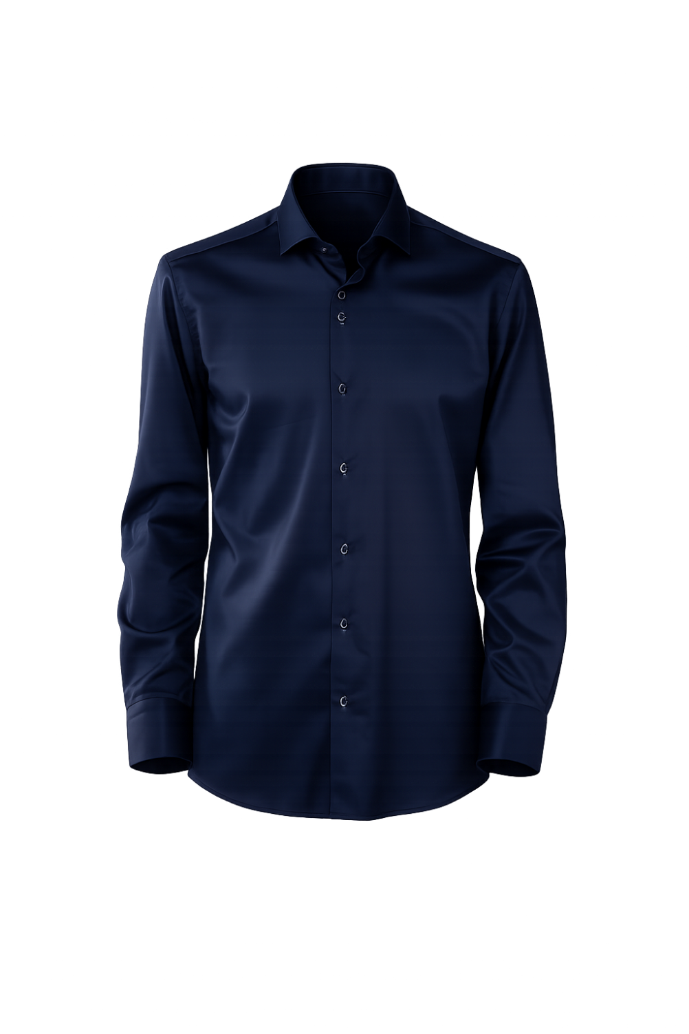 Leo Solid Navy Shirt