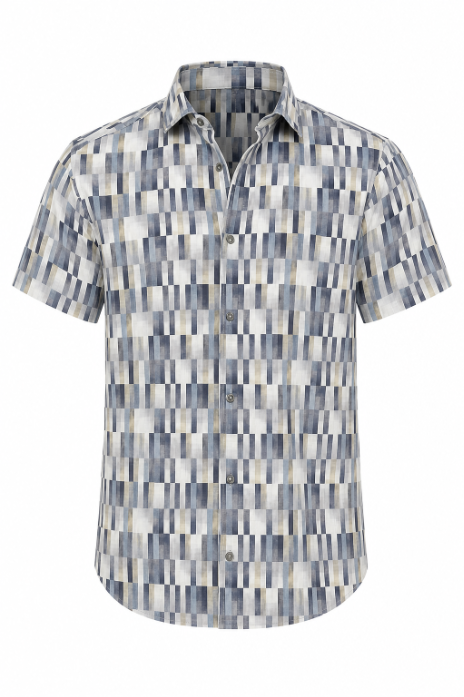 Ventro Printed Linen Shirt