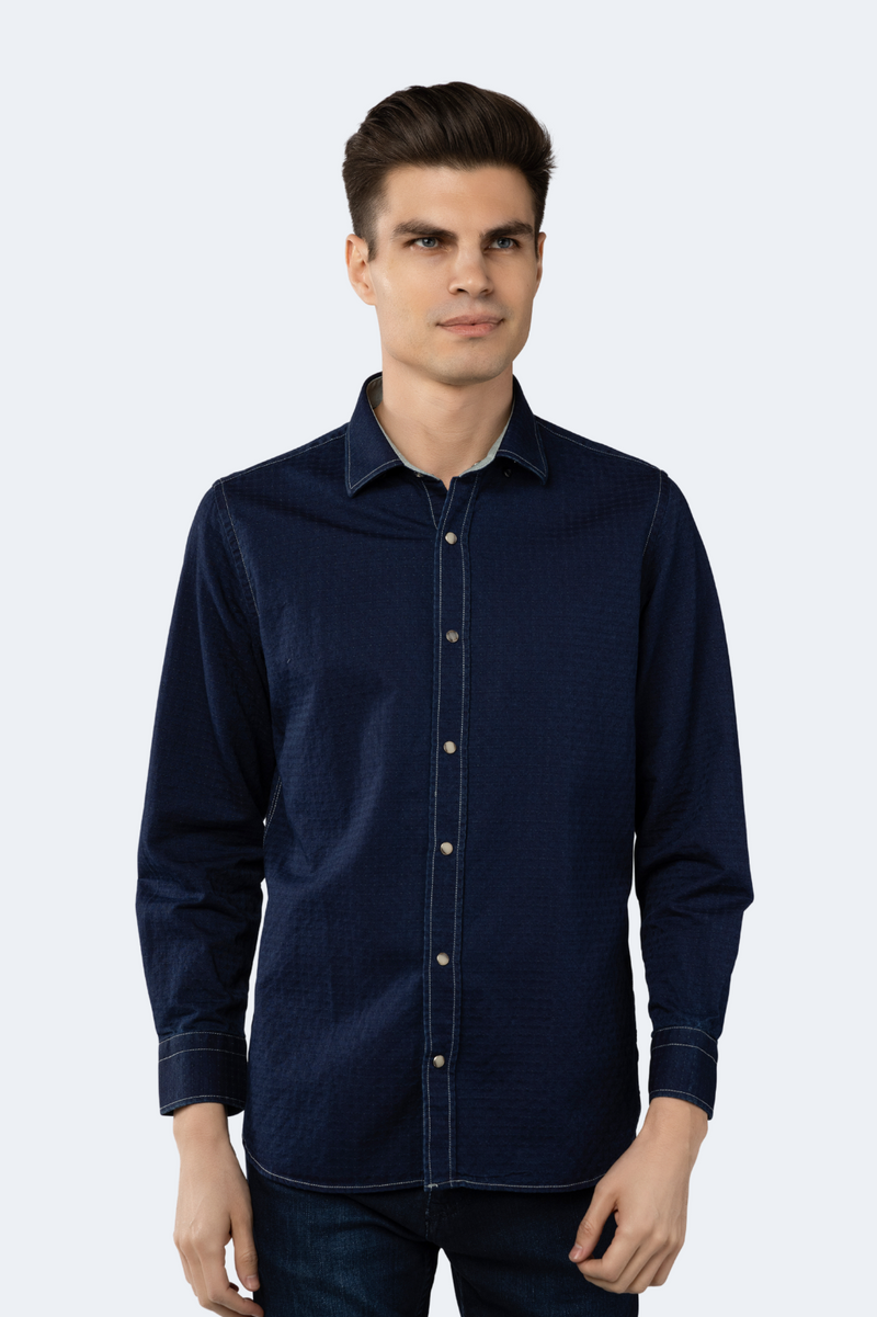 Space Blue Denim Shirt