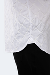 White on White with Embroidered Swirls Shirt