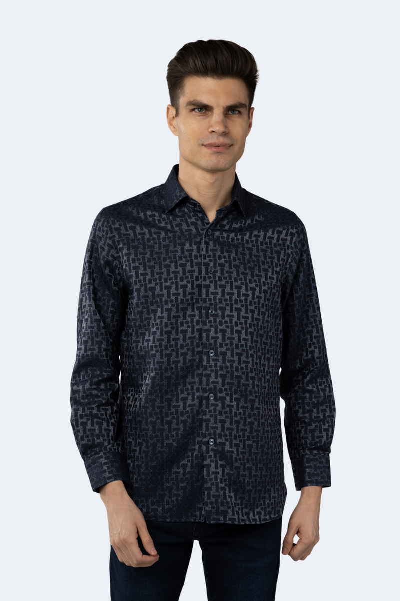 Multi Navy Shape Shirt