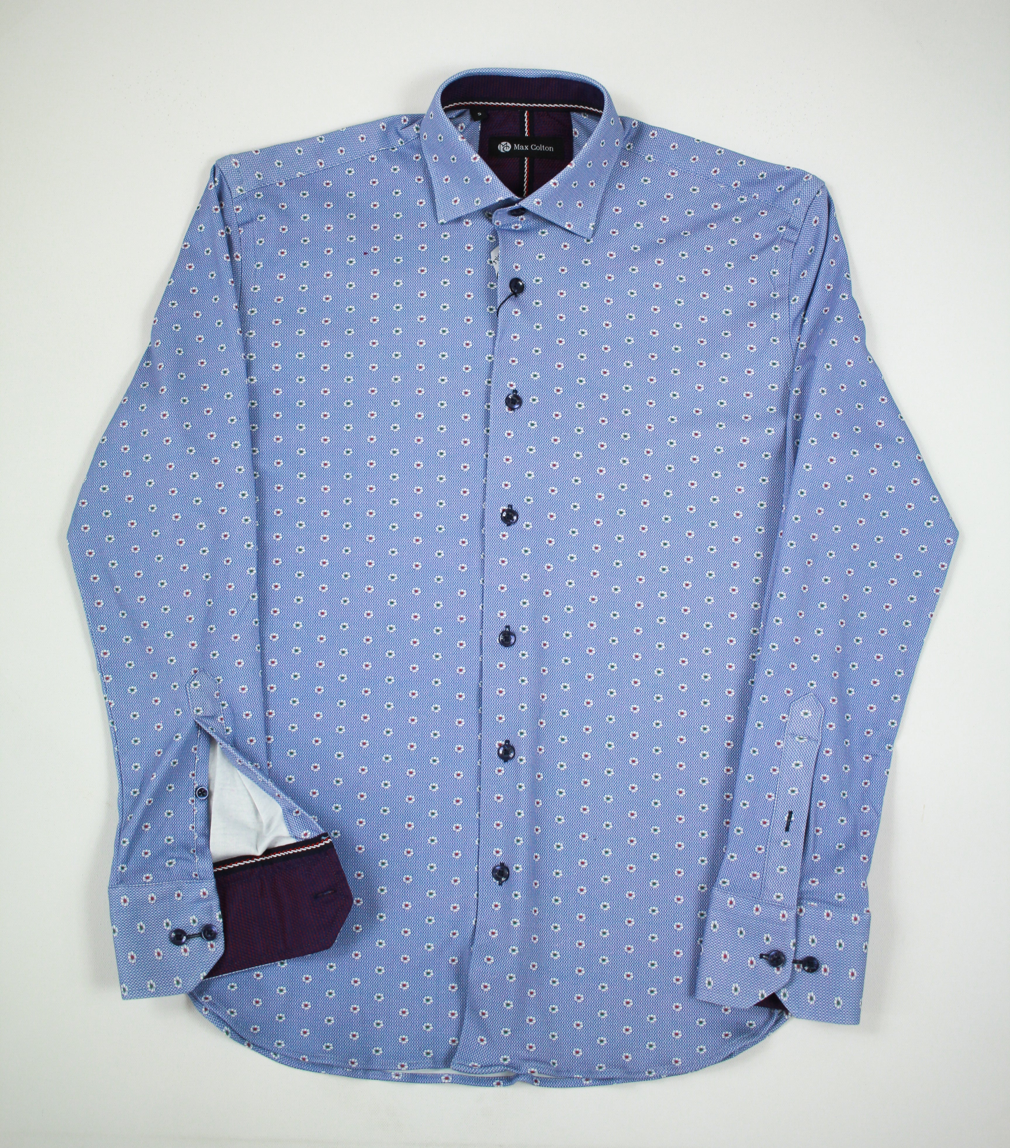 Max Colton Little Flowers Print Long Sleeve Shirt