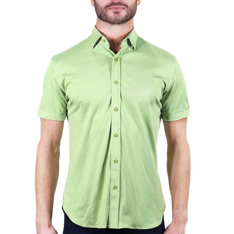 Max Colton Pale Green Short Sleeve Shirt