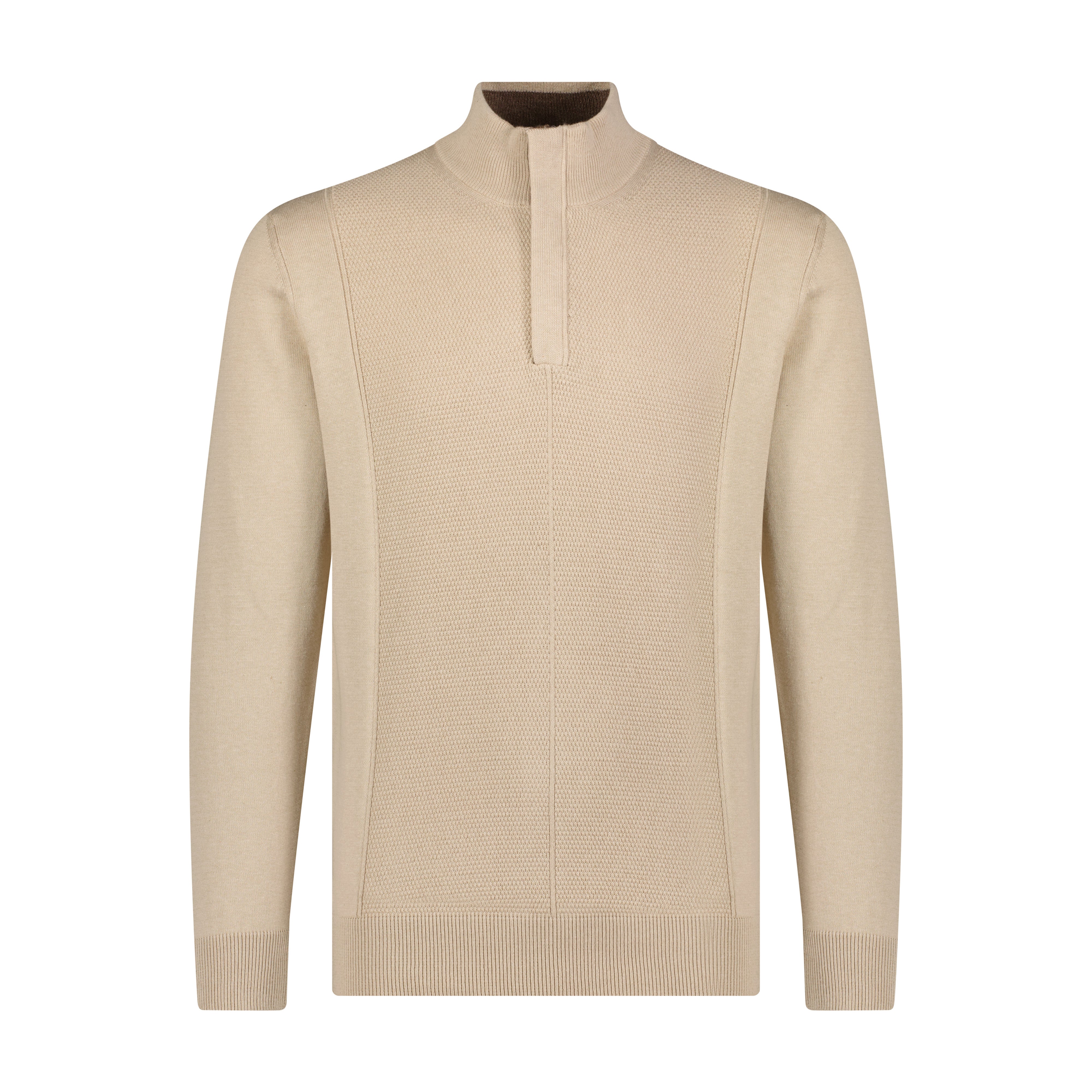 Quarter Zip Multi Panel Sweater
