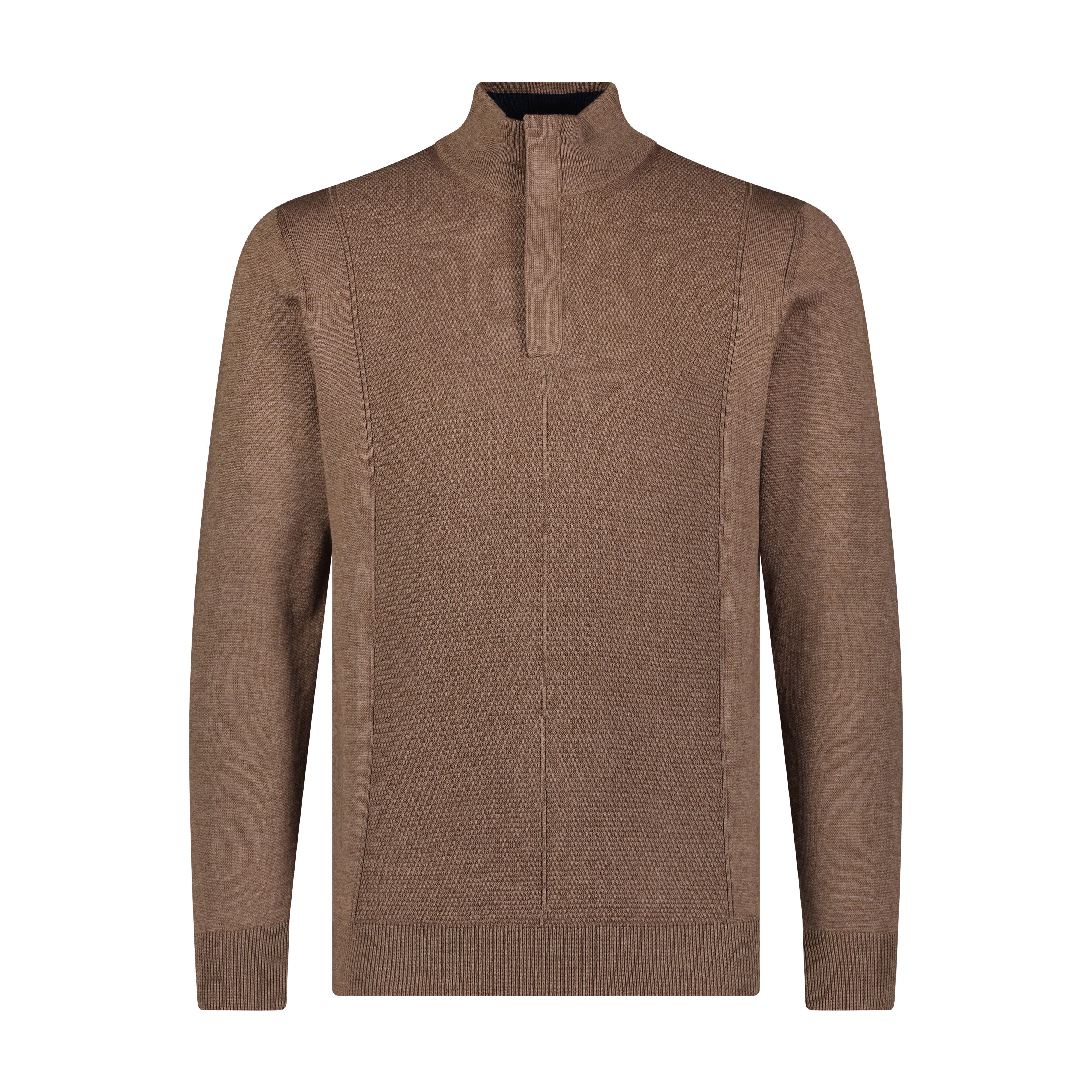Quarter Zip Multi Panel Sweater