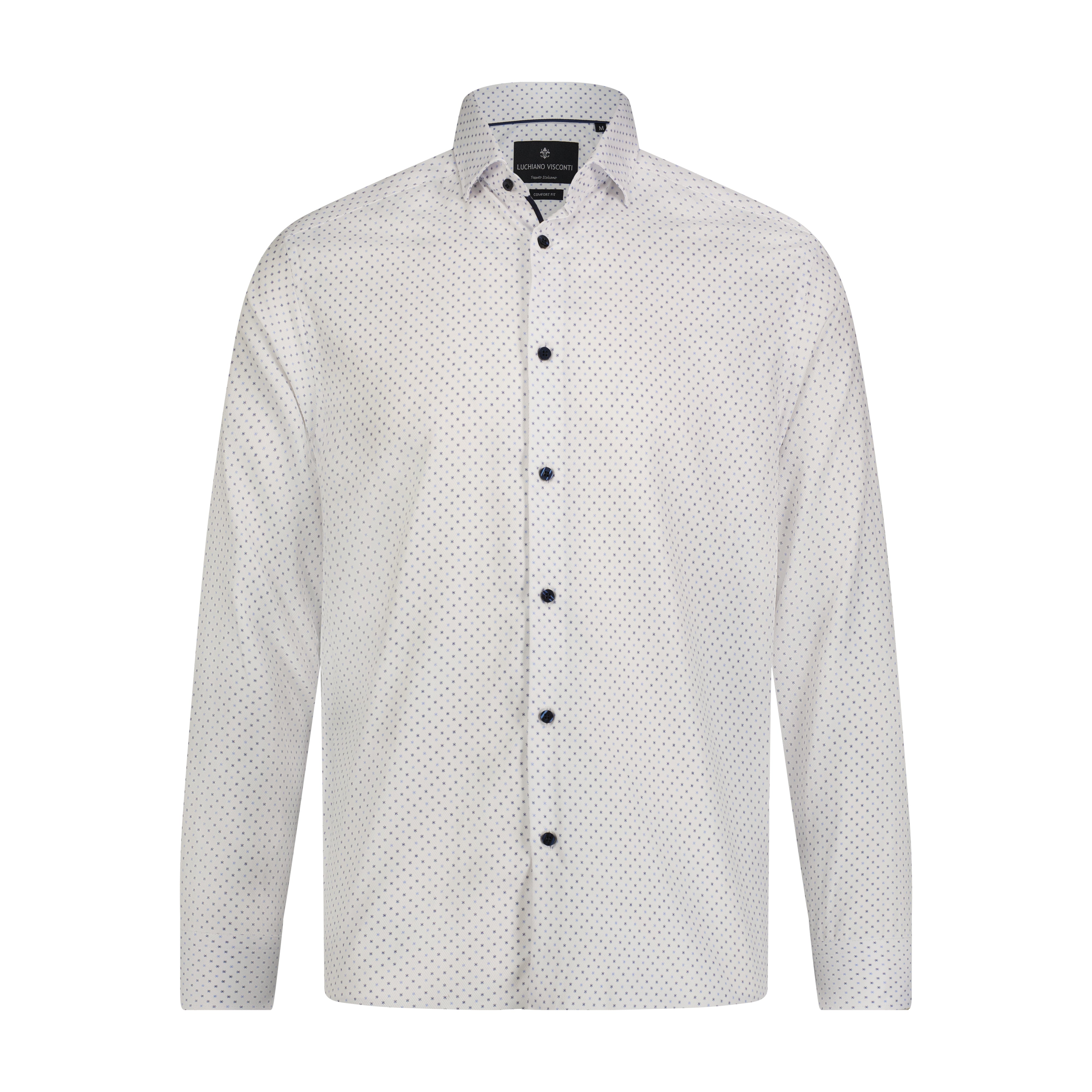 visconti dress shirts Pink Fortuna Shirt PNK / XL 100MercerizedCotton. Luchiano Visconti Print Pattern Shirt