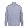 Blue White Stripe Jacquard Long Sleeve Shirt