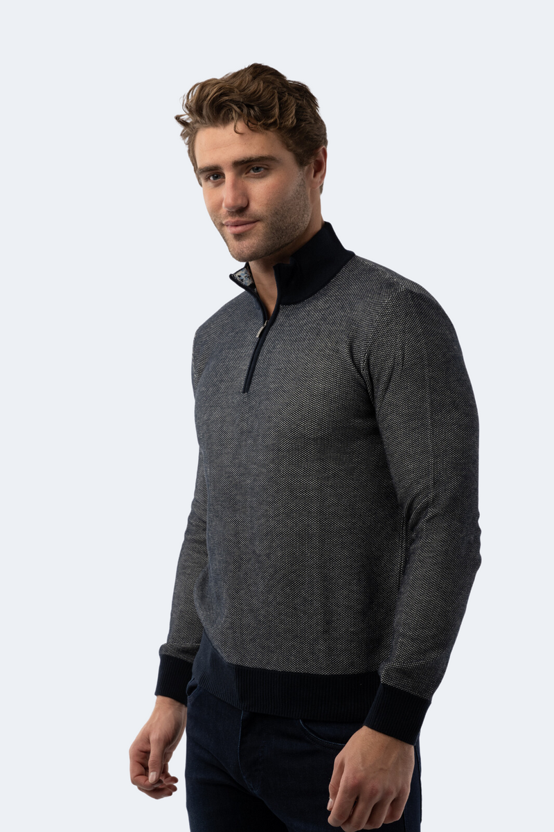 Navy Quarter Zip