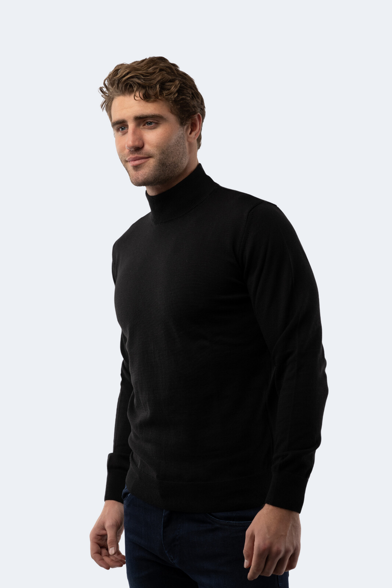 Black Mockneck Sweater