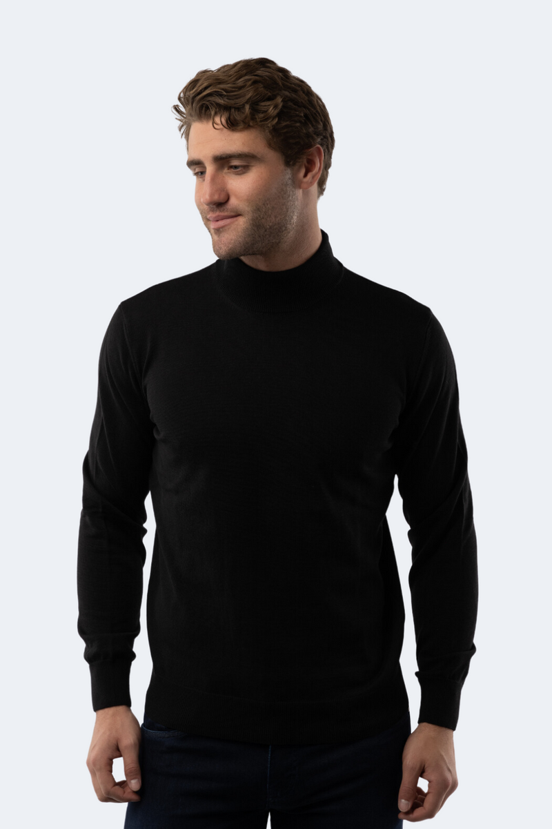 Black Mockneck Sweater