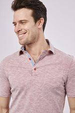 SS23 MC Red and White Knit Polo