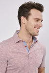 SS23 MC Red and White Knit Polo