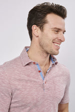 SS23 MC Red and White Knit Polo