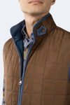 FW23 Brown Quilted Zip Up Vest