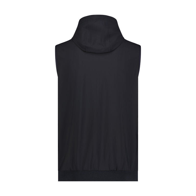 Navy Performance Vest with Hood