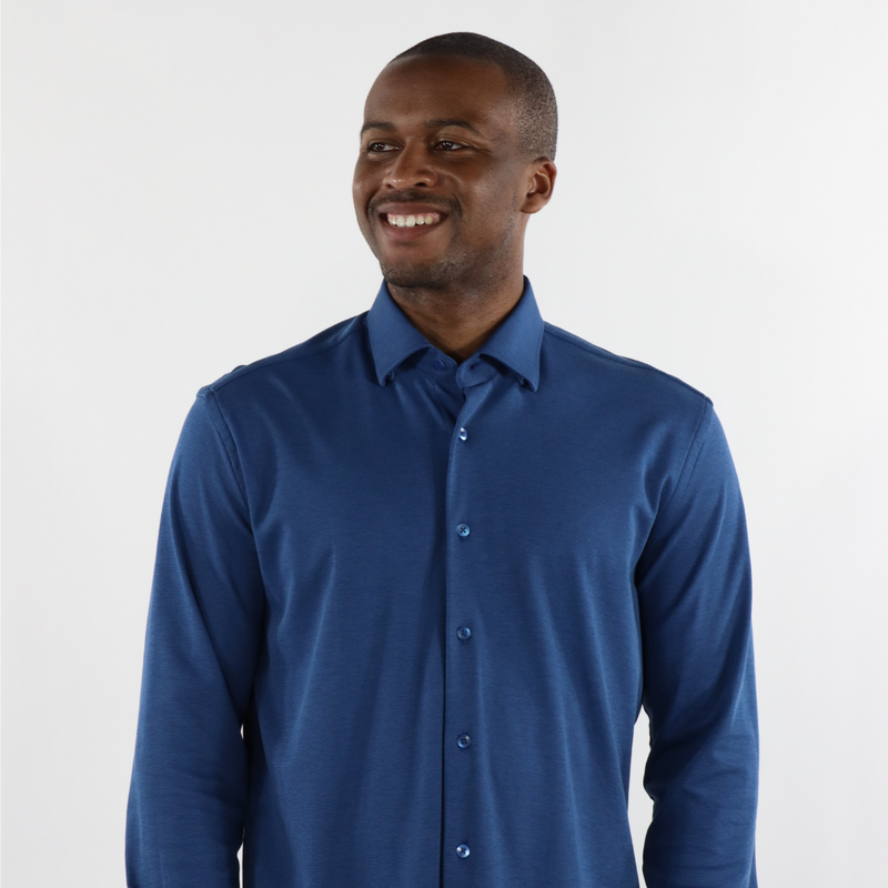 Max Colton James Shirt in Mid Blue