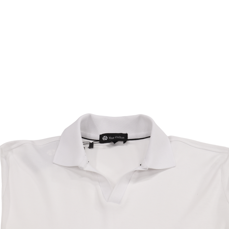 Max Colton White Long Sleeve Collar Shirt