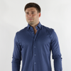 Max Colton James Shirt in Navy Dot