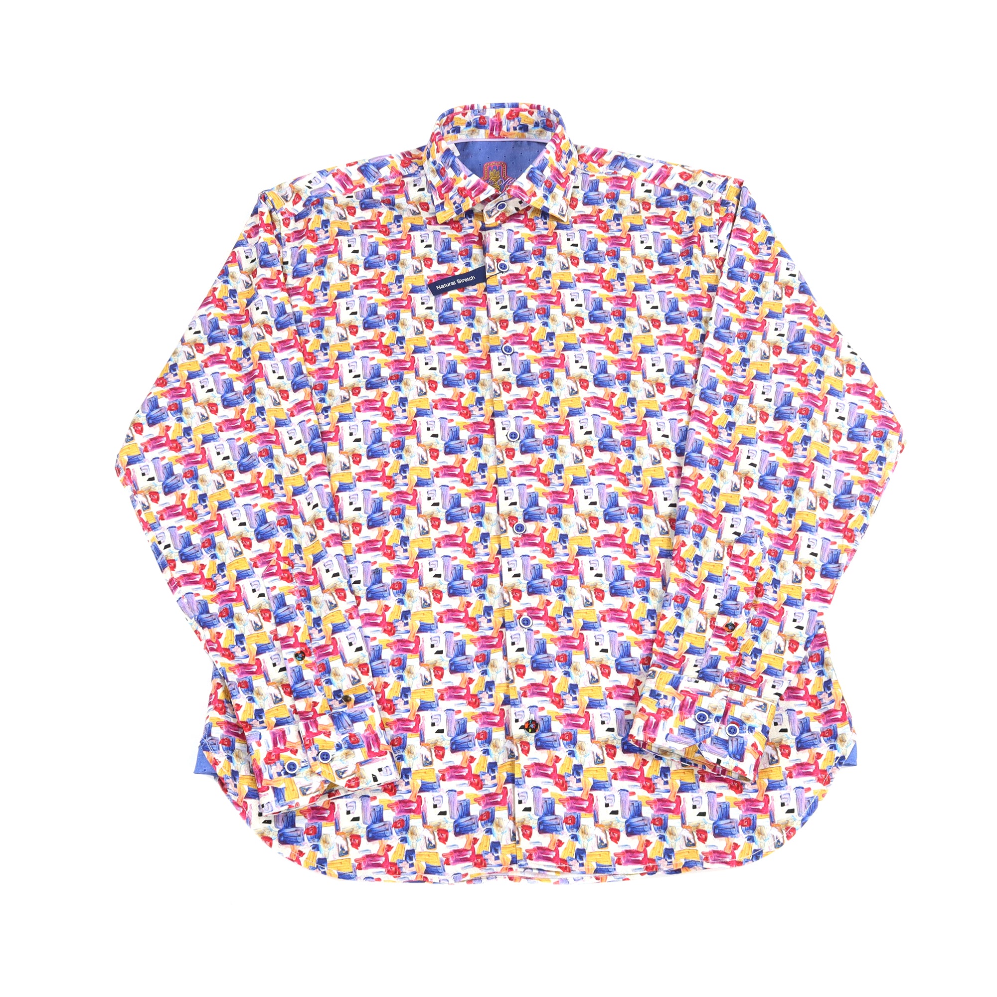 Light Blue with Rectangles Shirt