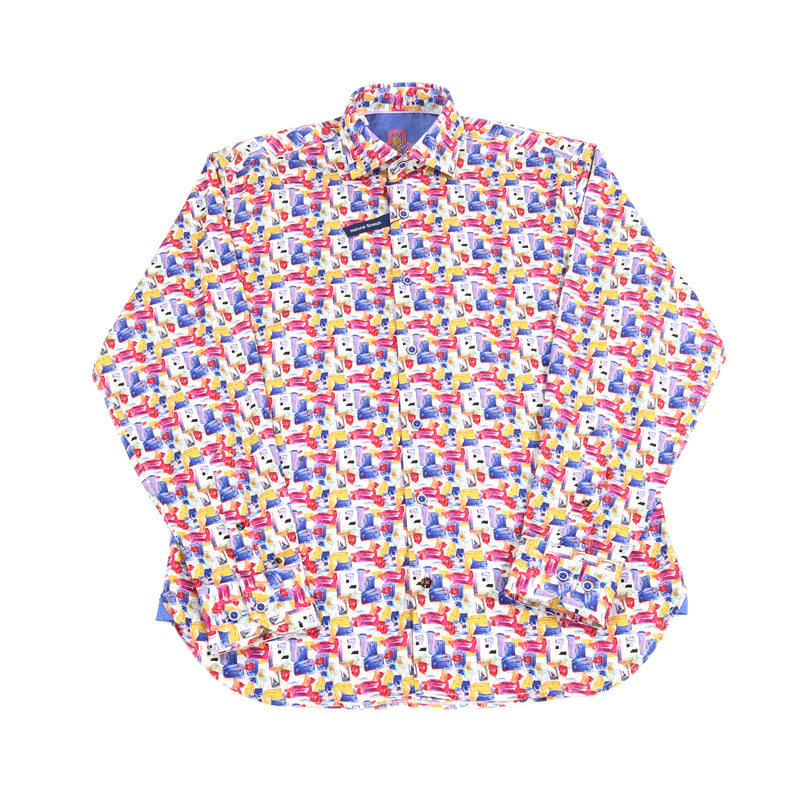 SS23 Light Blue with Rectangles Shirt