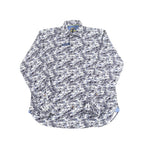 SS23 Navy and White Camo Paisley Shirt