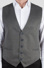 Solid Grey Formal Vest (Big & Tall)