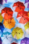 Rainbow Umbrella Swim Trunks