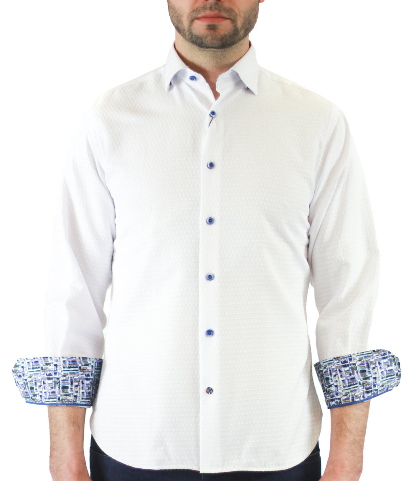 White Circular Jacquard (Big & Tall)