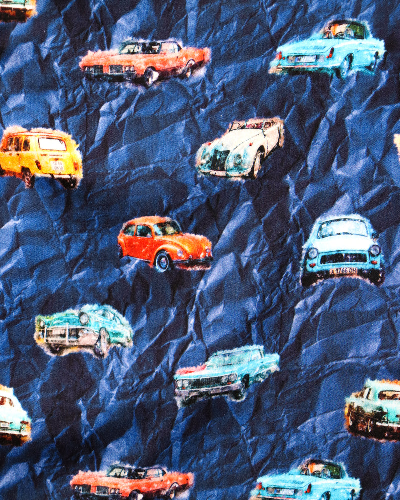 Crinkled Paper Texture & Cars