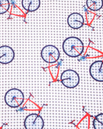 White with Dots & Bicycles