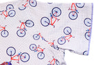 White with Dots & Bicycles