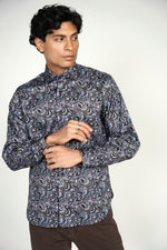 FW22 Colorful Black Swirl Shirt Signature Collection