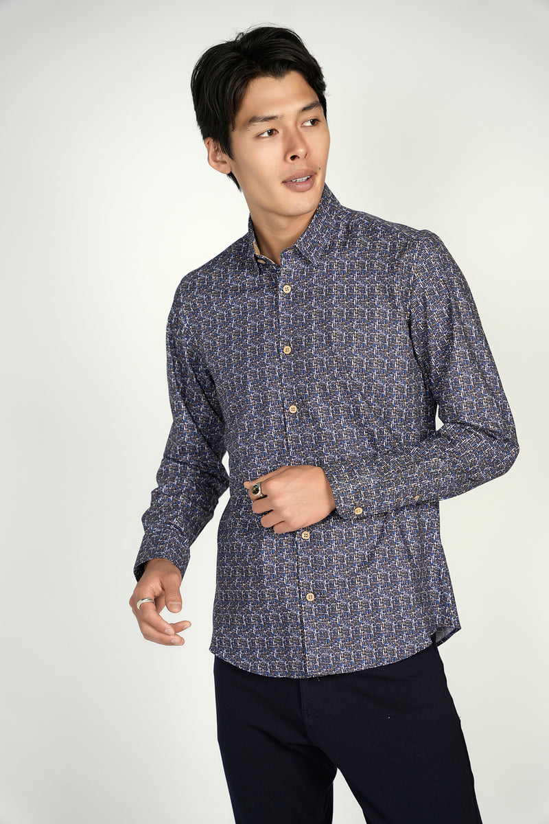 FW22 LEO Multi Lines King Cotton Shirt