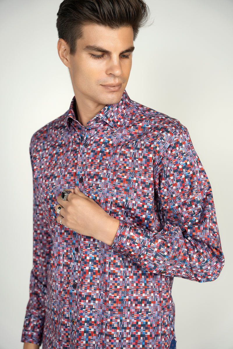 FW22 Navy and Red Shirt Signature Collection