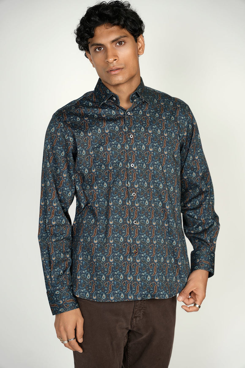 Teal with Paisley Pattern Signature Collection (Big & Tall)